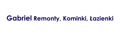 logo Gabriel Remonty, Kominki, Łazienki
